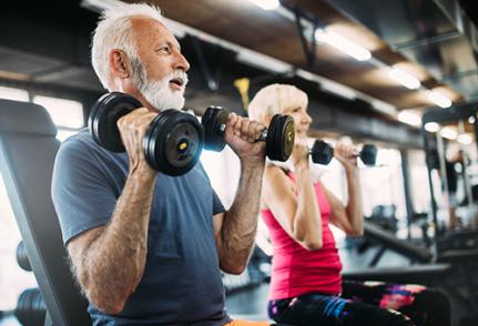 Retraités salle de sport