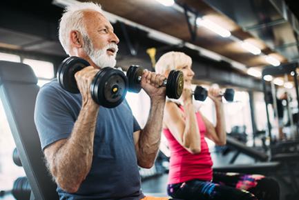 Retraités salle de sport